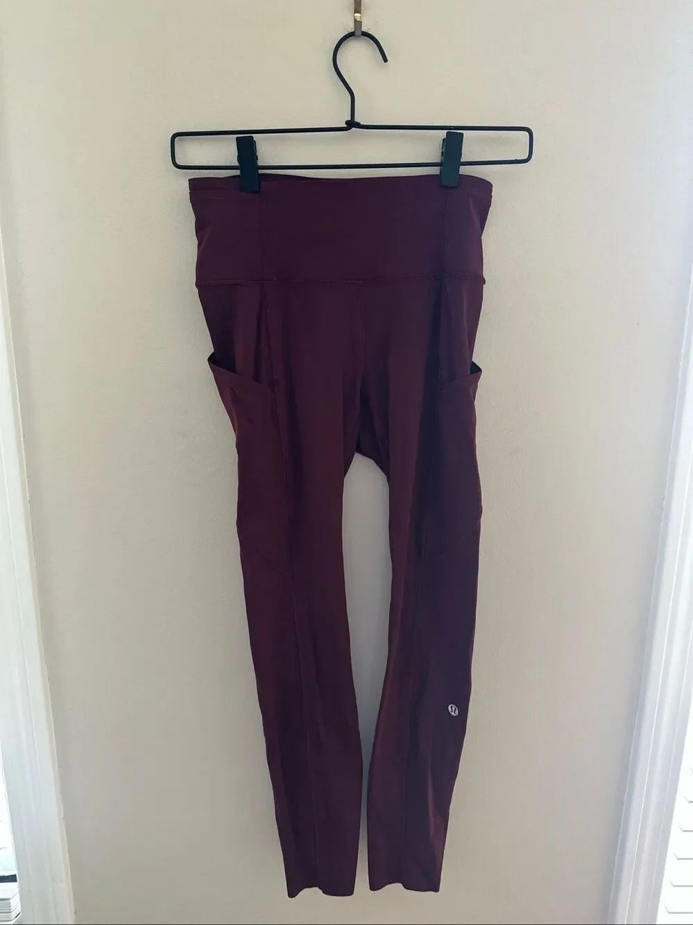 Lululemon Fast and Fre High-Rise Tight 25" 5 Pocket size 4 maroon